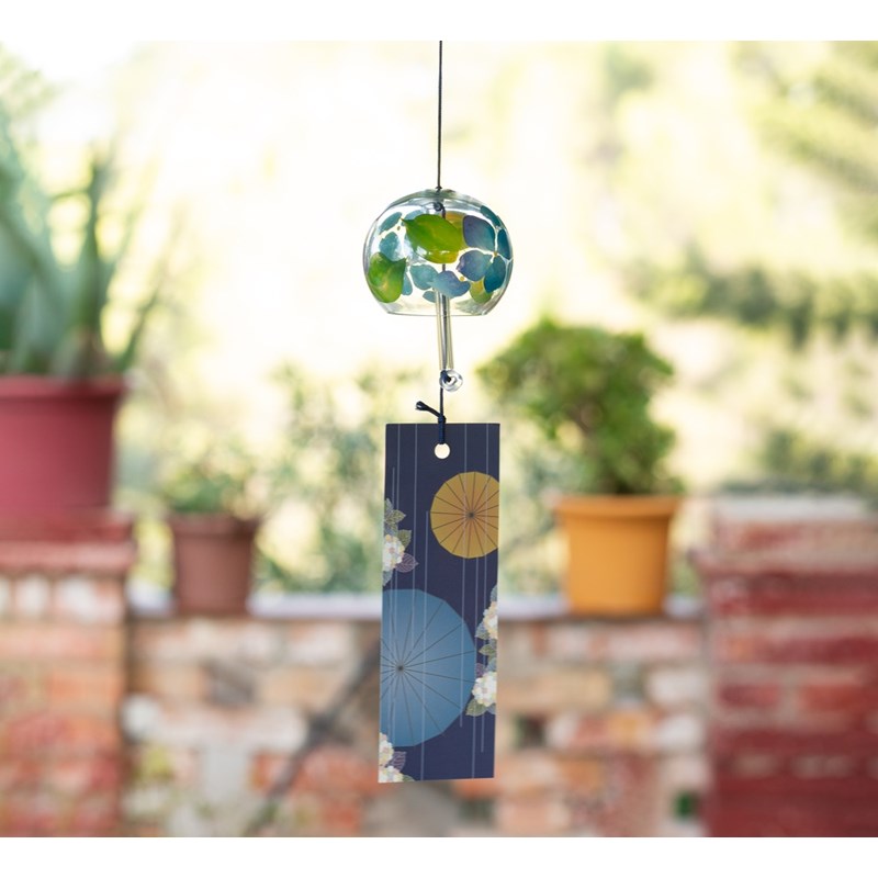 Cloche furin cristal ajisai 5cm