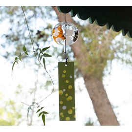 Cloche furin cristal maneki neko 7cm