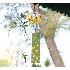 Cloche furin cristal himawari 7cm