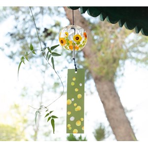 Cloche furin cristal himawari 7cm