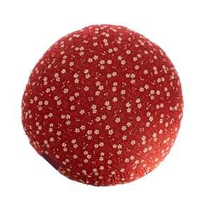 Zafu rond de kapok sakura grenat