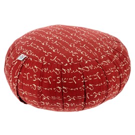 Zafu rond de kapok hiragana grenat