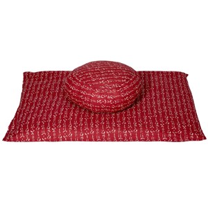 Zabuton hiragana grenat