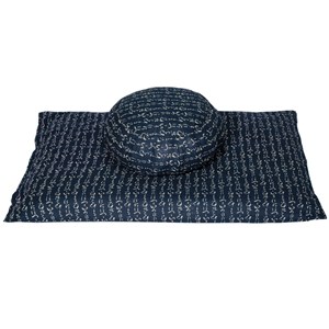 Zabuton hiragana bleu