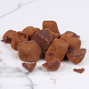 5 truffes au chocolat noir