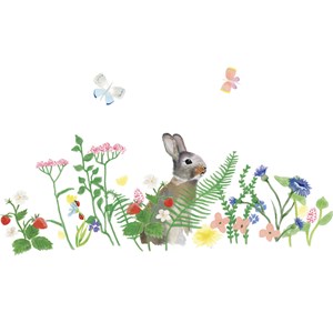 Stickers easy lapin (30 x 30 cm)