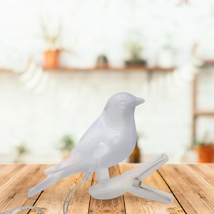 Guirlande solaire oiseaux lumineux 5 led déco jardin terrasse balcon