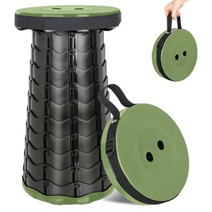 Tabouret pliable télescopique réglable - léger et solide - idéal camping