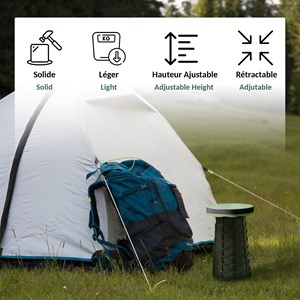 Tabouret pliant fishtec télescopique - rétractable