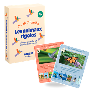 Jeu de 7 familles, les animaux rigolos