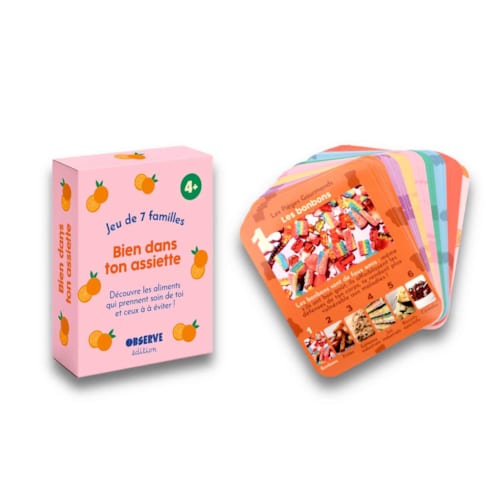 Observe Montessori - Jeu de 7 familles, alimentation