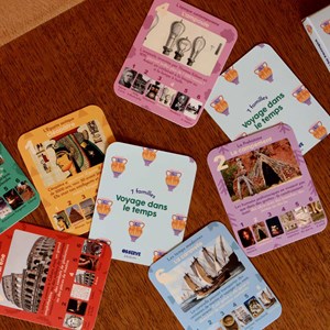 Jeu de 7 familles, voyage dans le temps