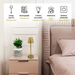 Lampe tactile sans fil fishtec style