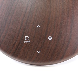 Lampe de bureau fishtec led inclinable commande tactile effet bois