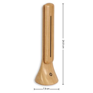 Lampe de bureau fishtec led wood touch