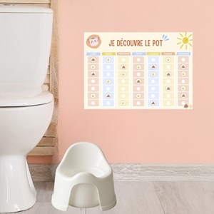 Tableau d'apprentissage & récompense propreté