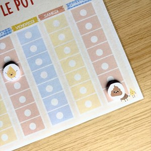 Tableau d'apprentissage & récompense propreté