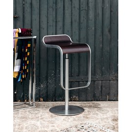 Tabouret en aluminium brossé n°506