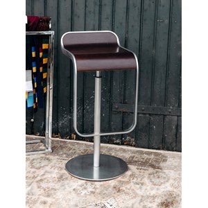 Tabouret en aluminium brossé n°506