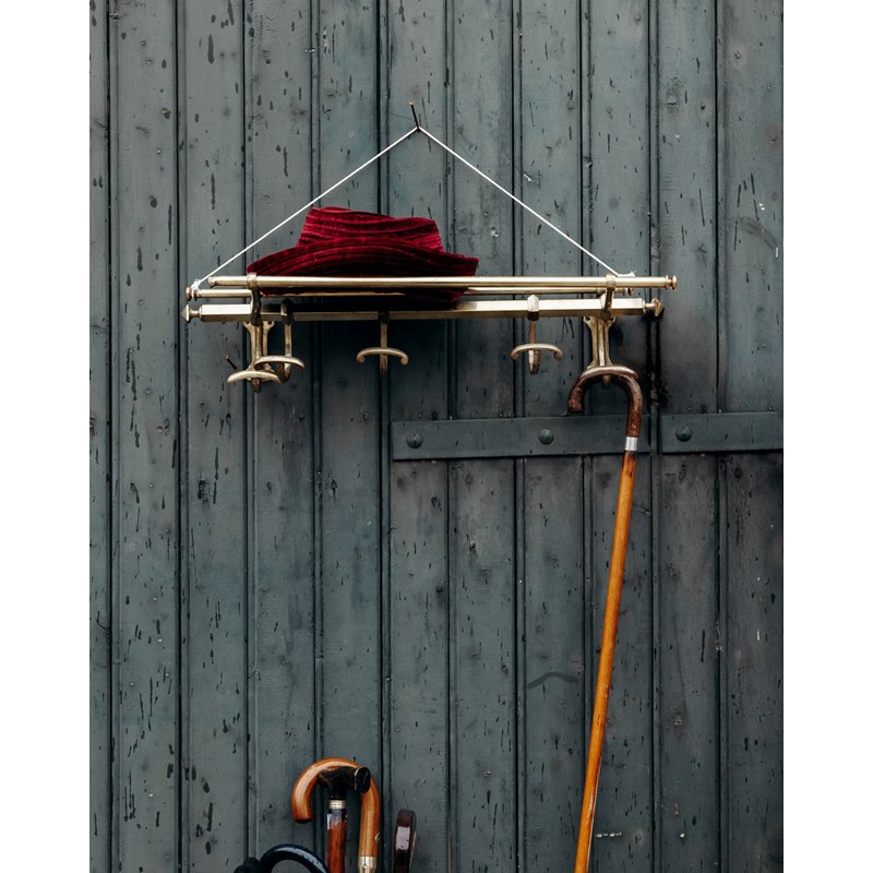 Porte-manteaux mural en laiton n°106