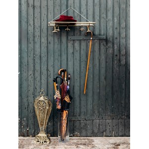 Porte-manteaux mural en laiton n°106