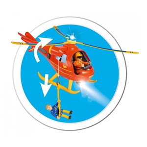 Hélicoptère sam wallaby avec figurine