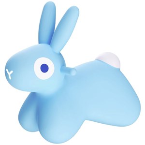 Ballon sauteur hoppi lapin bleu