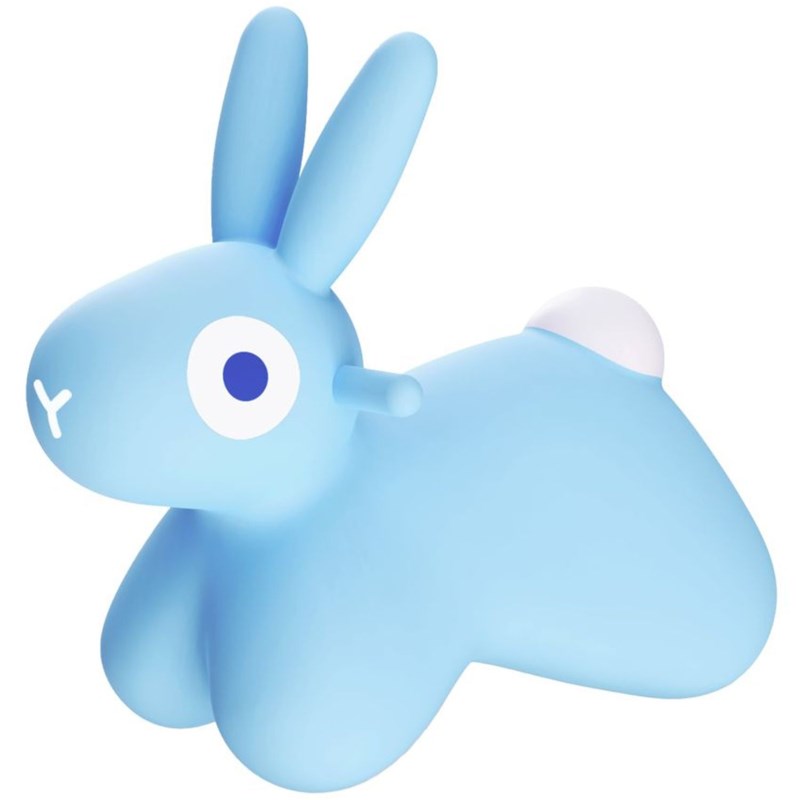 Ballon sauteur hoppi lapin bleu