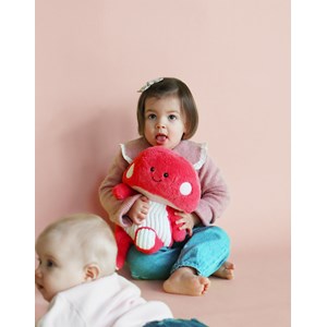 Peluche bouillotte champignon rose dehoussable warmies