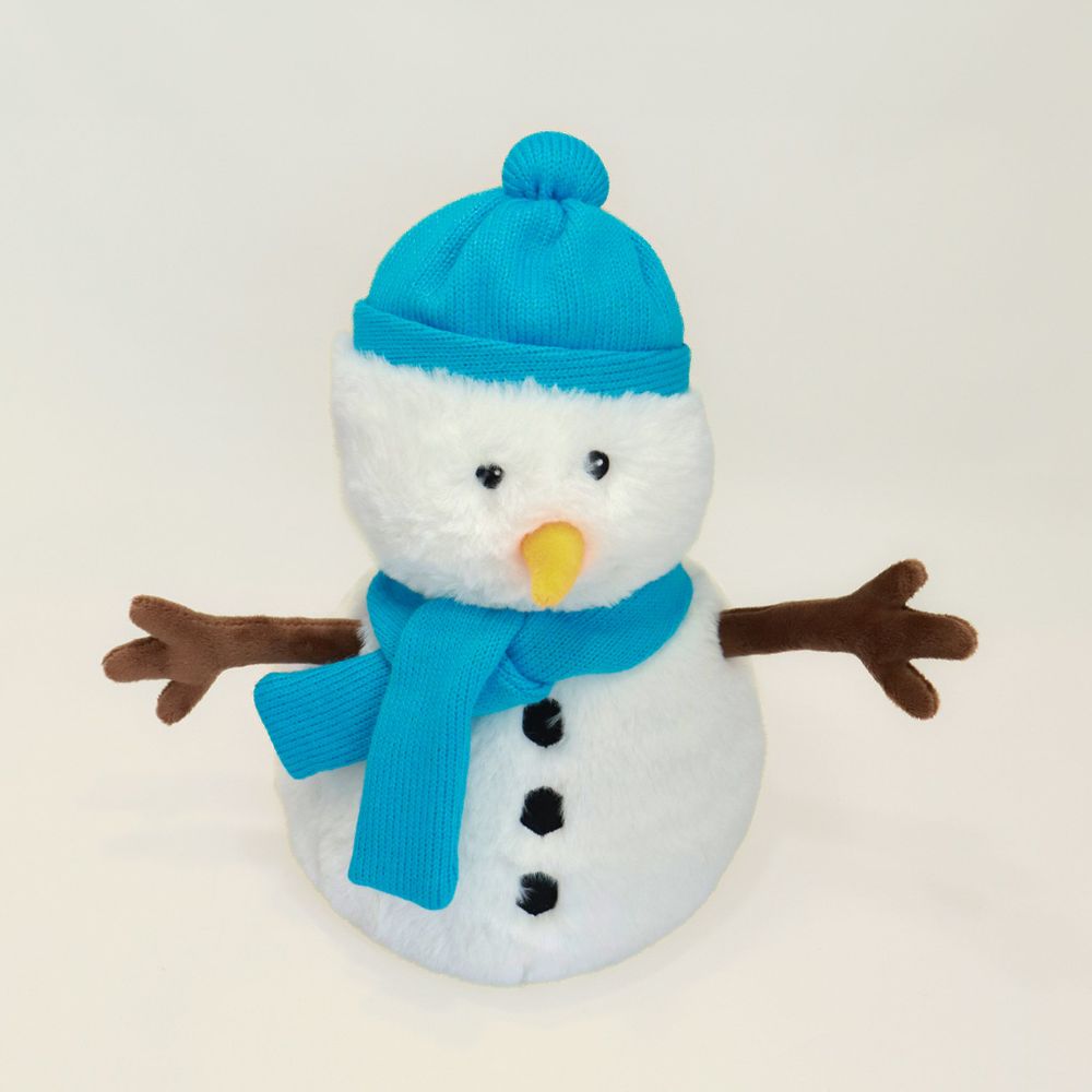 Peluche bouillotte bonhomme de neige dehoussable warmies