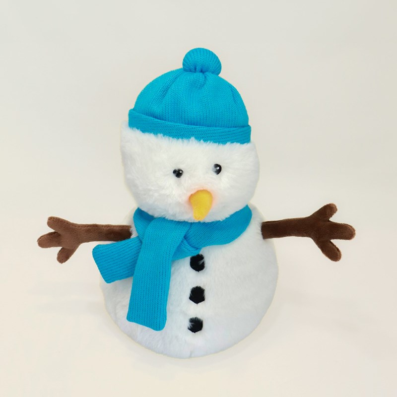 Peluche bouillotte bonhomme de neige dehoussable warmies