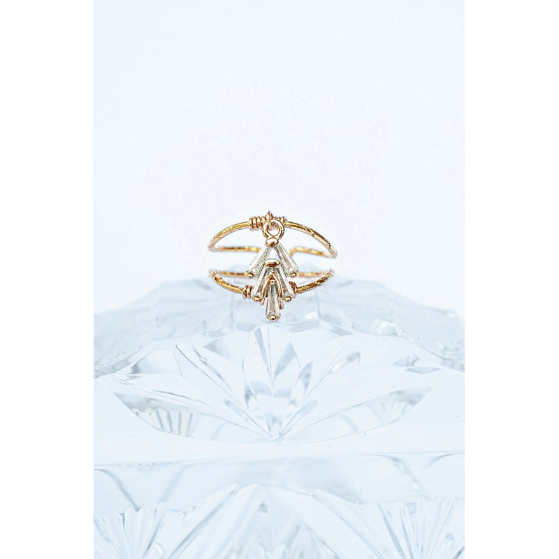 Bague fine avec zirconium - gatsby