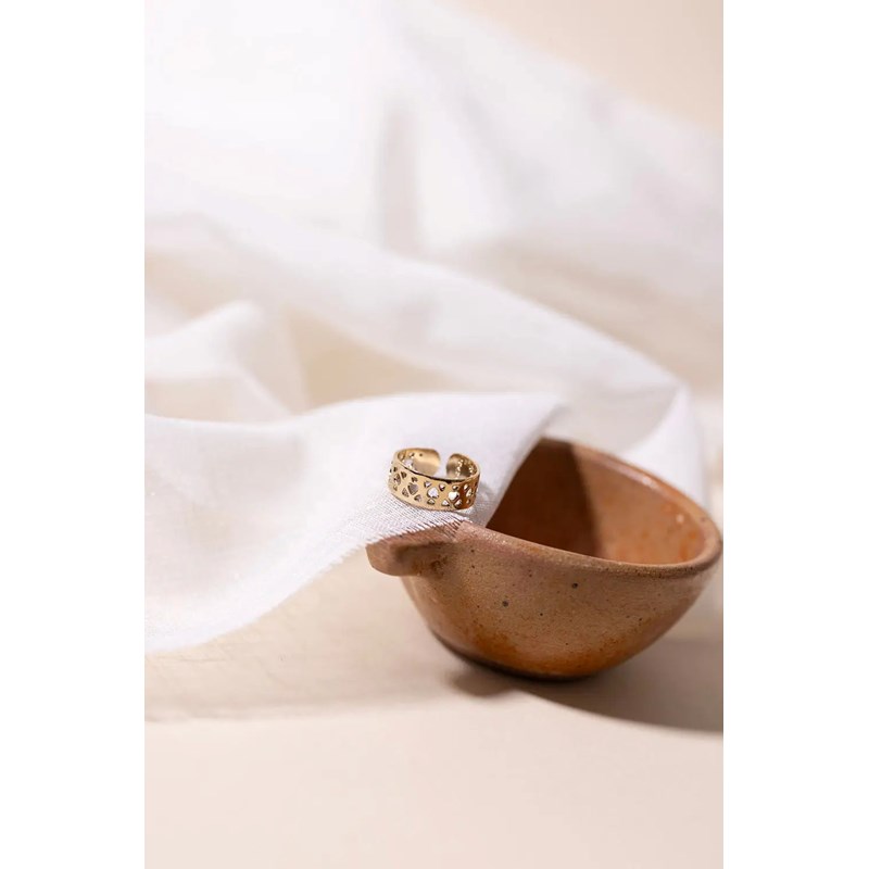 Bague ajustable petits cœurs - juliette