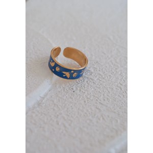 Bague ajustable colorée et artistique pablo