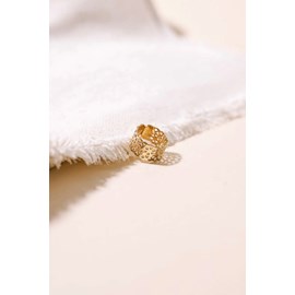 Bague ajustable martelée dentelle - roméo