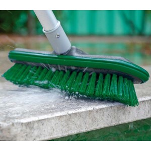 Balai de lavage extensible avec brosse dure et brosse souple