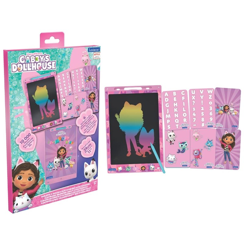 Tablette à dessins multicolore gabby et la maison magique