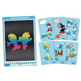 Tablette à dessins électronique multicolore schtroumpfs