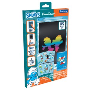 Tablette à dessins électronique multicolore schtroumpfs