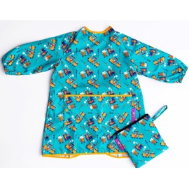 Bavoir tablier trains