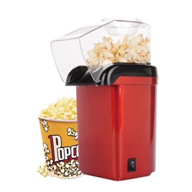 Machine à pop-corn rouge compacte 1100w