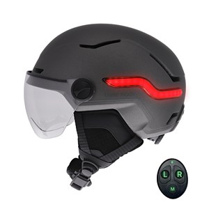 Casque vizion, feu de freinage automatique - taille l (tour de tête 59-61 cm)
