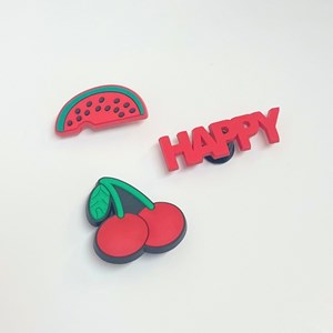 Pochette rectangulaire + 3 charms - kaki