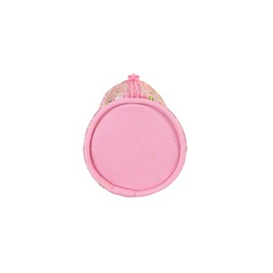 Trousse ronde offshore rose palmiers 1 compartiment bagtrotter