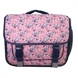 Cartable 38cm multicolore fleurs 2 compartiments bagtrotter primaire