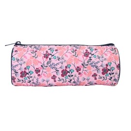 Trousse ronde multicolore fleurs 1 compartiment bagtrotter
