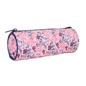 Trousse ronde multicolore fleurs 1 compartiment bagtrotter