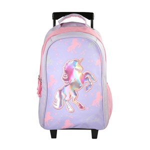 Sac à dos cybel à roulettes violet 2 compartiments bagtrotter primaire