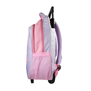 Sac à dos cybel à roulettes violet 2 compartiments bagtrotter primaire