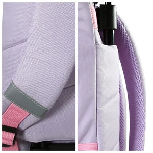 Sac à dos cybel à roulettes violet 2 compartiments bagtrotter primaire